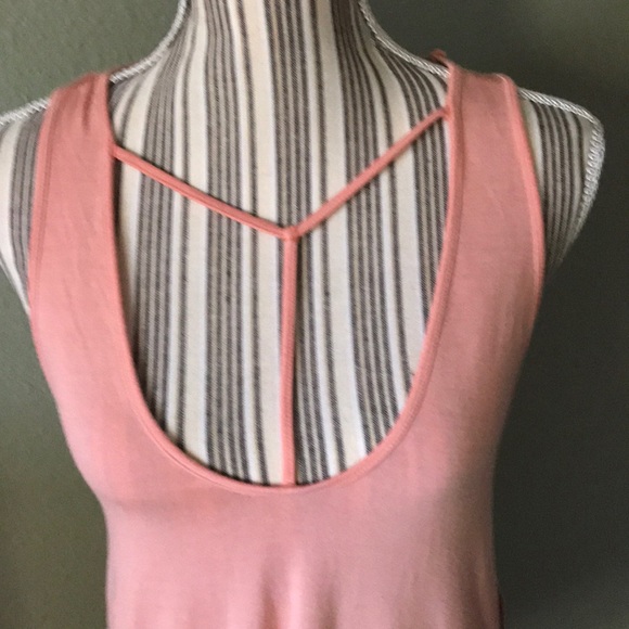 Free People Amelia Racerback Tank Peach - Picture 3 of 6